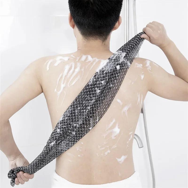 1Pc Rubbing Washcloth Bath Nylon Towel Brush for Back Towels Exfoliating Scrub Shower Sponge Body Bathroom Accessories