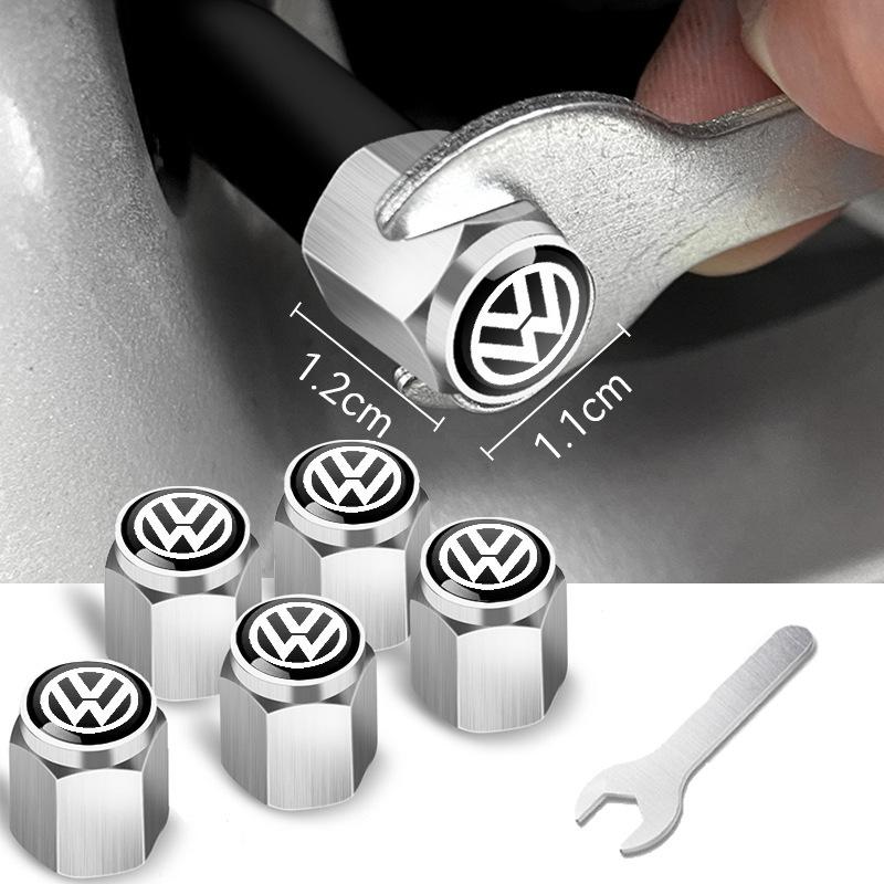 Tapa de Válvula de Neumático para Modelos Volkswagen: Compatible con Sagitar, Lavida, Jetta, Golf, Bora, Lamando, Tiguan