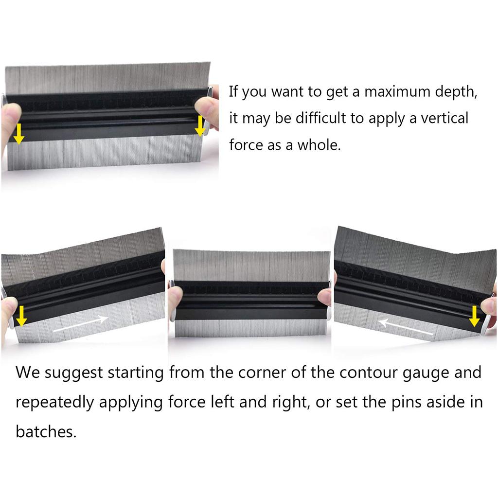 High Precision Contour Gauge 6 In Metal Profile Gauge Shape Duplicator Carpenter