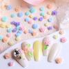 1 Box Macaron Colour Camellia Rose Nail Art Charms Floral Resin Nail Decorations Accessories for Nail Supplies Parts