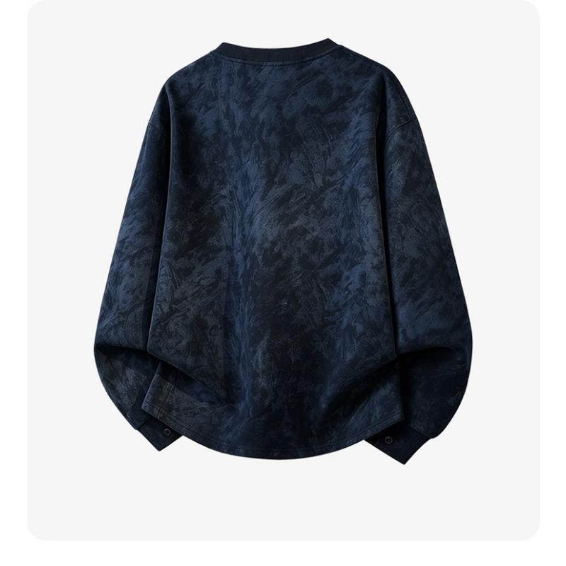Men S Vintage Loose Fit Crew Neck Long Sleeve Sweatshirt For Teens