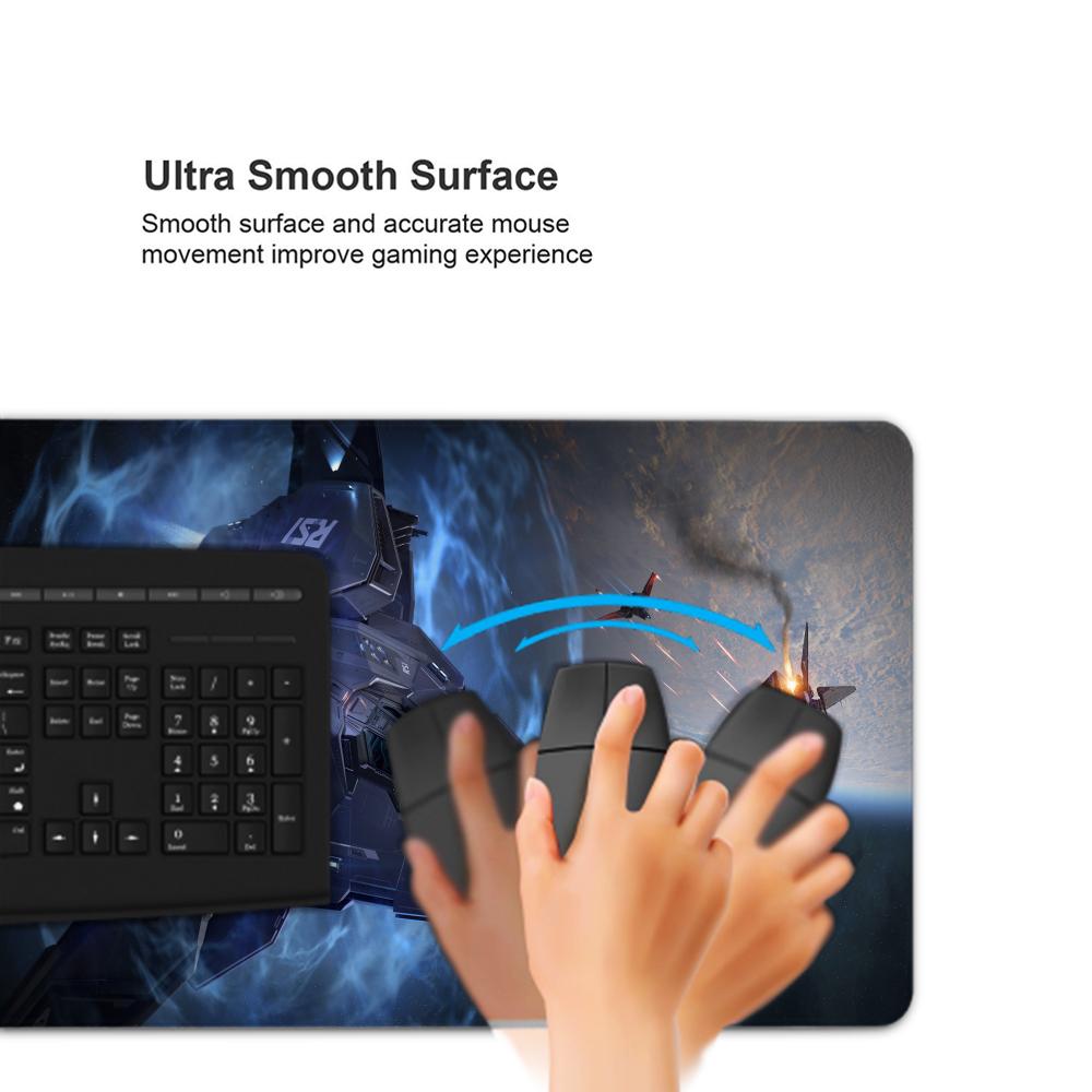 Star Citizen Mauspad XXL Computermatte 900x300x3mm Gaming-Mauspad Groß Bunt Padmouse Tastatur Spiele PC Gamer Schreibtisch