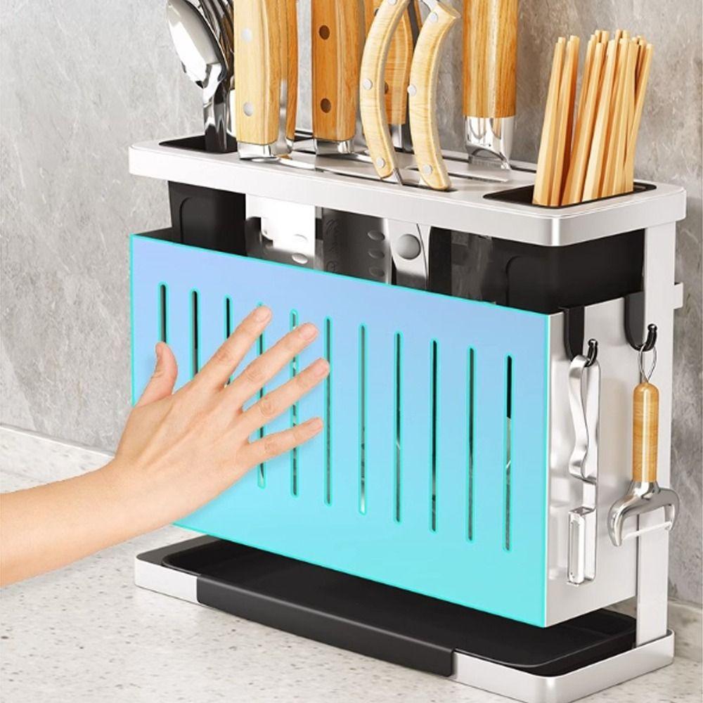 Detachable Kitchen Storage Rack Carbon Steel Cutlery Display Organizer Drain Rack  Home Storage