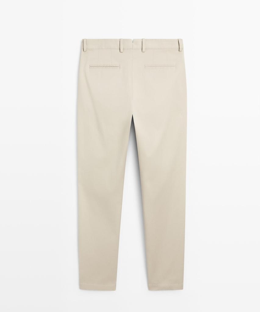 Masimodutti Slim Fit Textured Pants