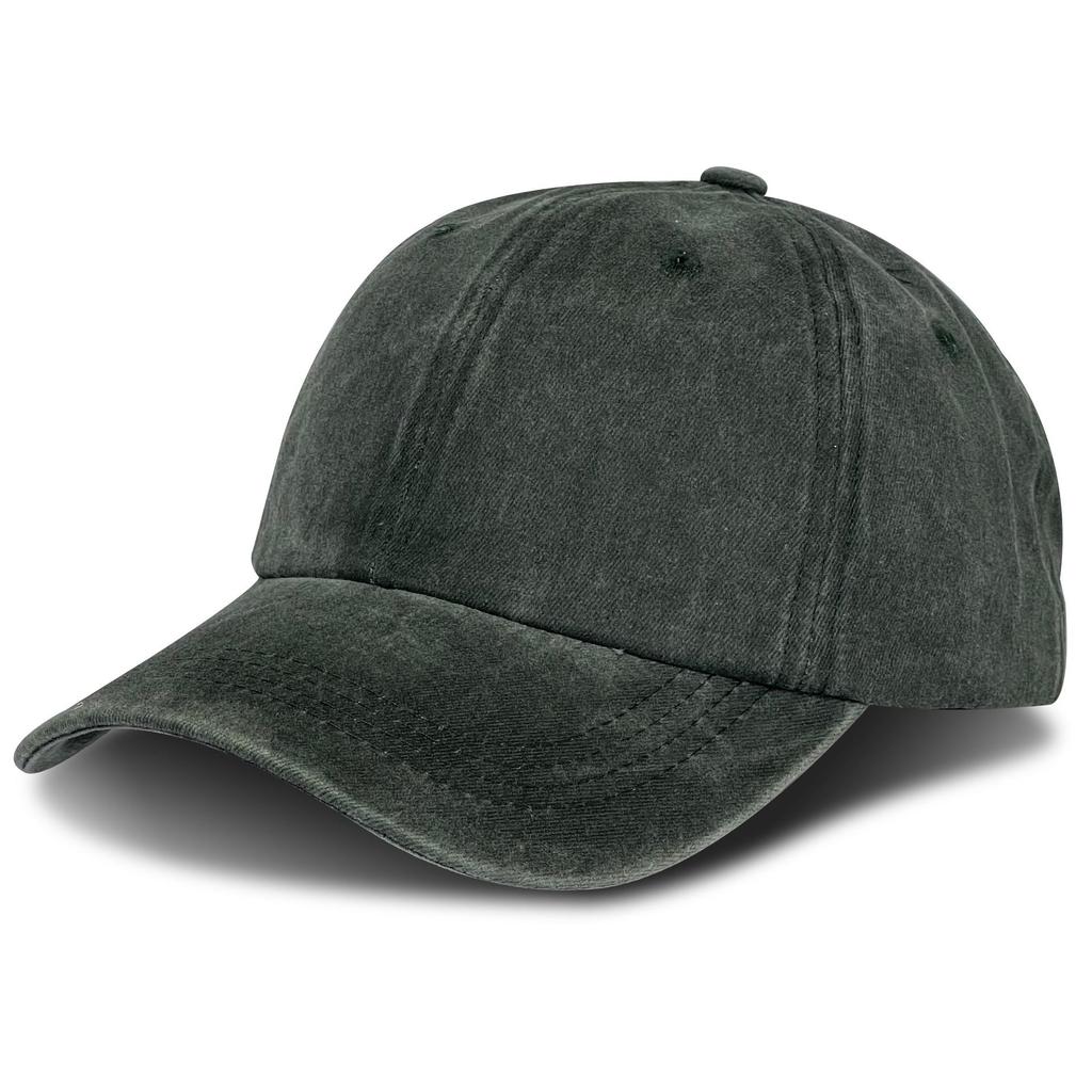 Vintage Distressed Washed Cotton Baseball Cap - High-End Sun Hat