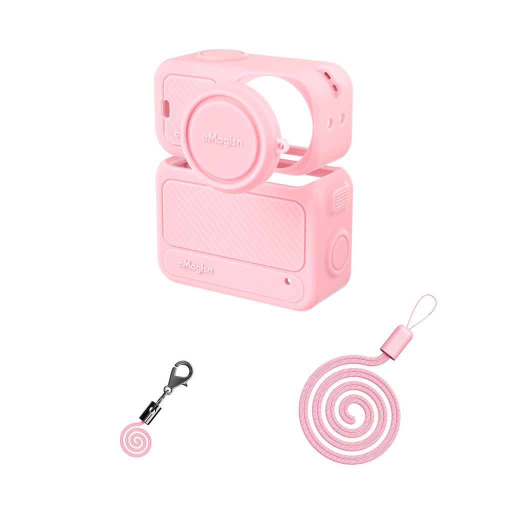 AMAGISN Para Câmera de Ação DJI Osmo Nano Capa de Silicone à Prova de Choque Cobertura Protetora Anti-Arranhão