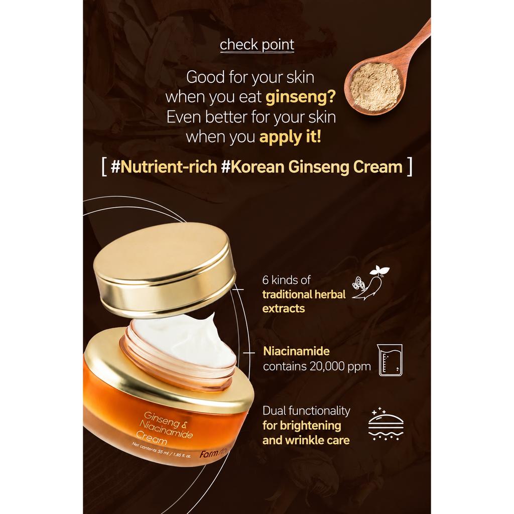 Farmstay Ginseng & Niacinamid Creme 55ml