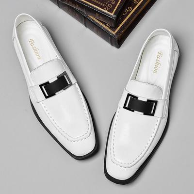 Slip On Men's Leather Shoes Luxury Designer Minimalist Style Work and Party Adult Leisure Business Comfortable Quality Loafers
