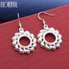 925 Sterling Silver Hollow Fireworks Pendant Earrings - Exquisite Gift Jewelry