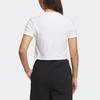 adidas Originals Adiclub Crop Top With Solid Logo Women Tops White IP1794