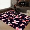 1PC Custom Name Cherries Bows Theme Floor Mat Ideal for Living Room, Game Rooms, Office, Bedroom,Floor Mat Playful Design