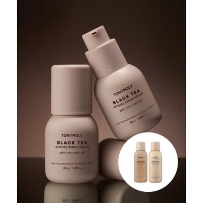 Tonymoly Black Tea Intensive Repair Serum+Toner Oder Lotion 50ml+200ml