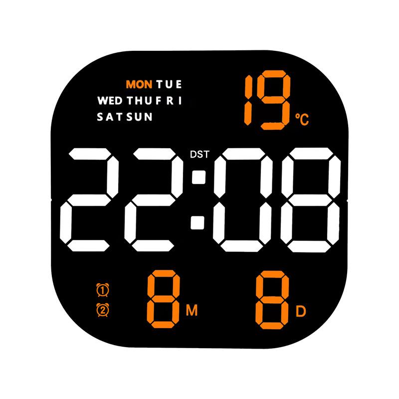 New Clock, Fashionable Living Room Wall Clock, Desktop Alarm Clock, Simple LED Appearance Alarm Clock, Bedside Clock