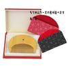Satsuma Tuge Comb Boxwood Made Japan Kyoto Jusan-ya Workshop Artisan Finish Half-Moon Shape Portable Chirimen Case