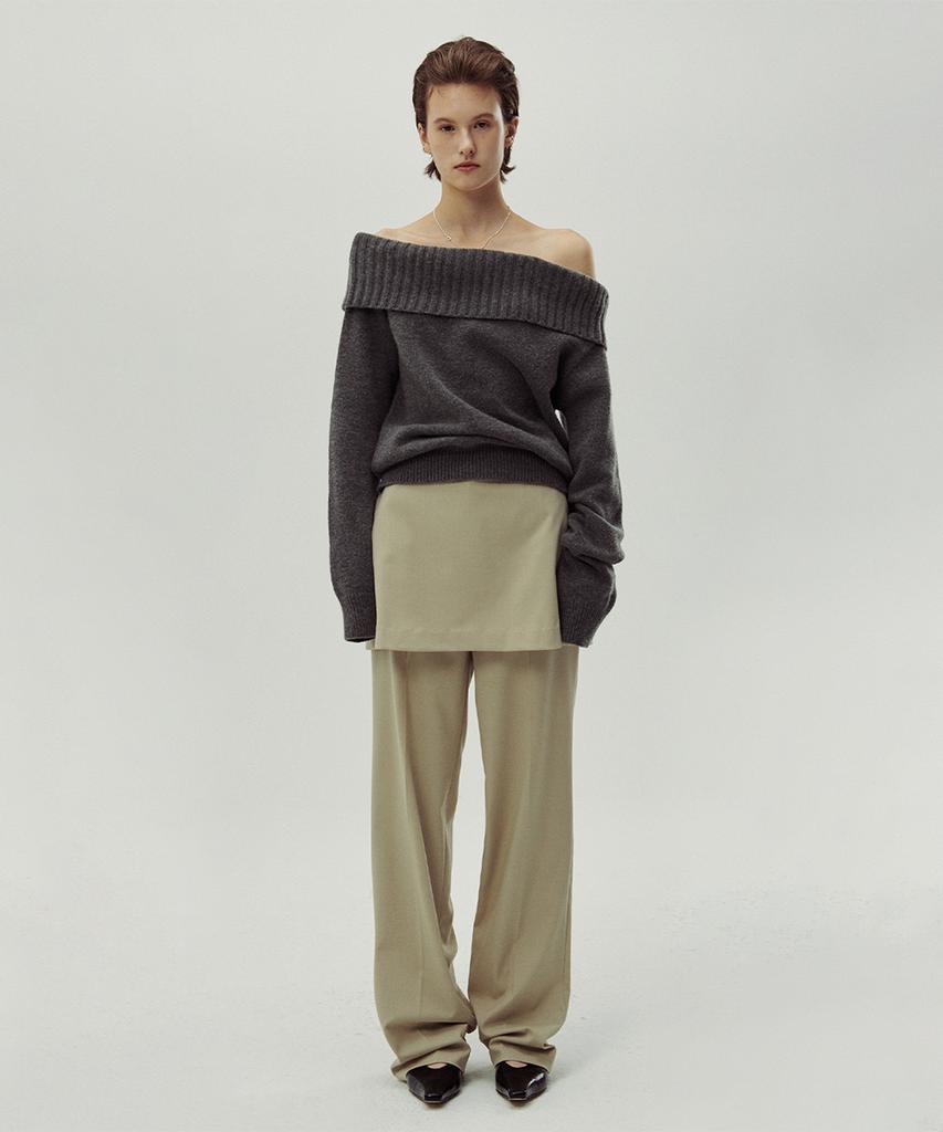 SINOON 2 Way Layered Pants (Light Beige)