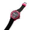 LULU CASTAGNETTE [M1224] - Black Pink 'Lulu Castagnette' Silicone Watch