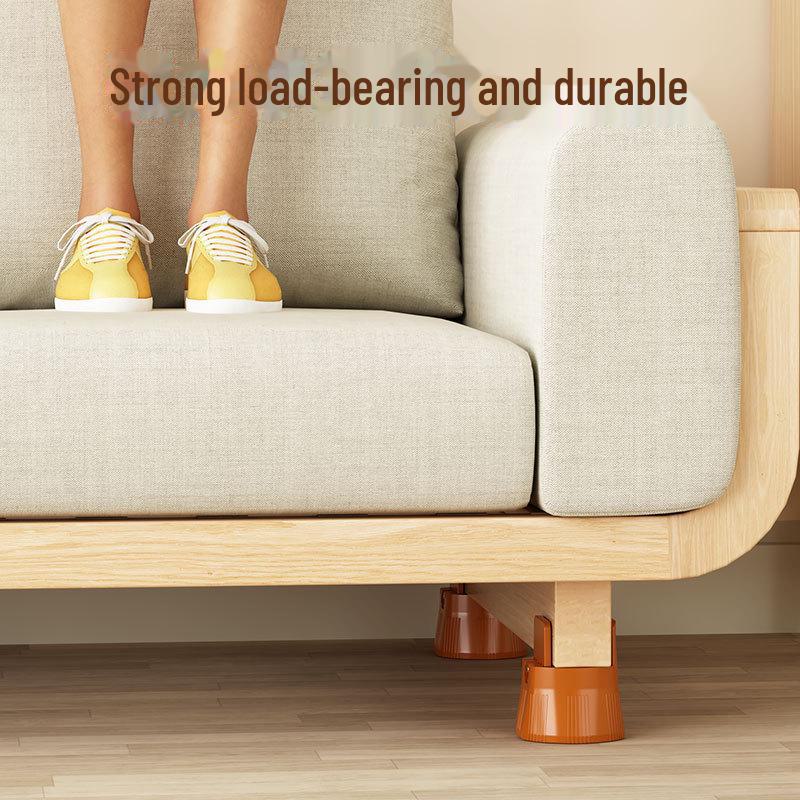 Adjustable Furniture Leg Pad – Heightening Support & Stabilizer