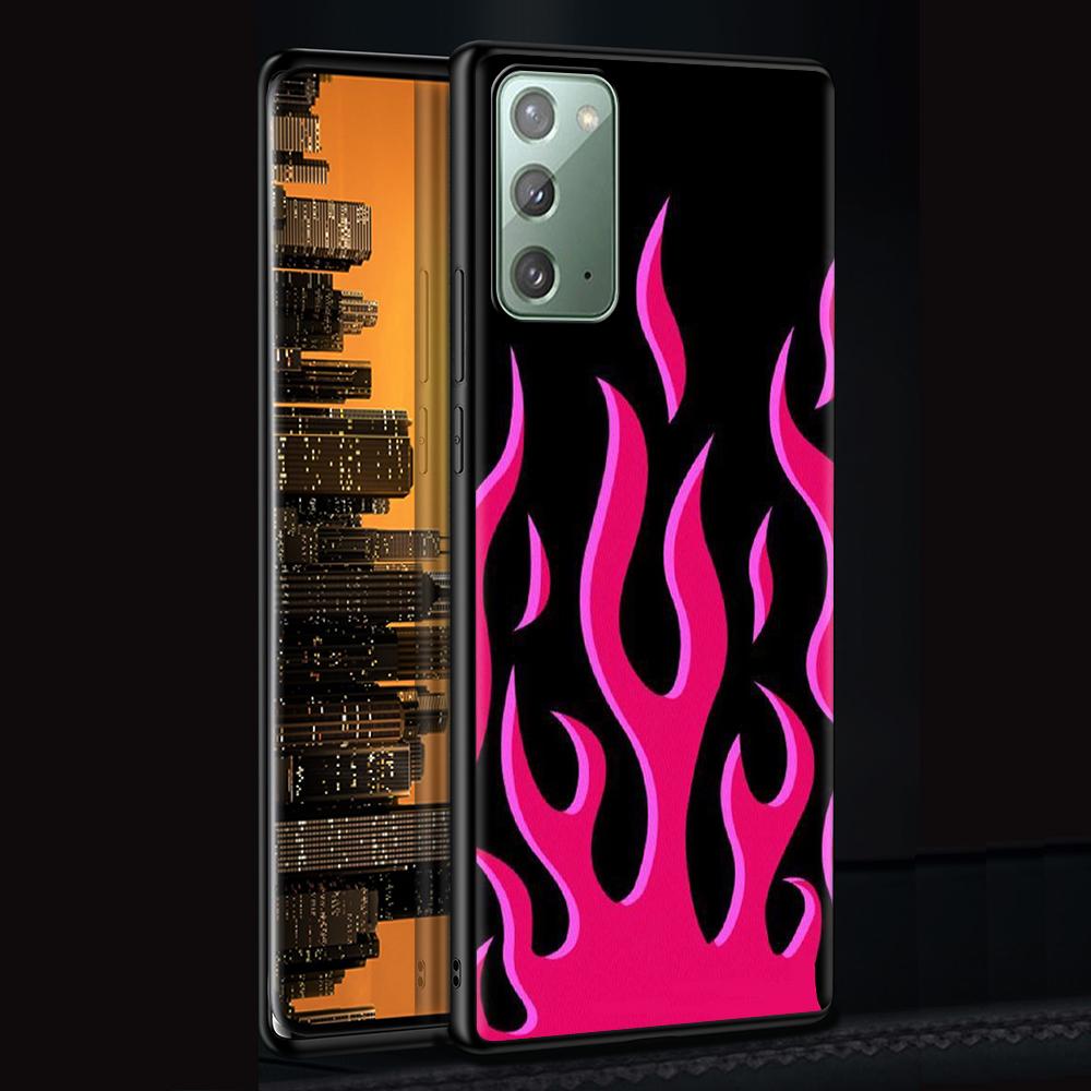 

Синий Красный Пламя Огонь Чехол для Samsung Galaxy S20 FE S21 Ultra S10 Lite S10e S9 S8 Plus S7 Edge A12 A51 A52 Черный Мягкий Чехол для телефона Samsung A12 5G