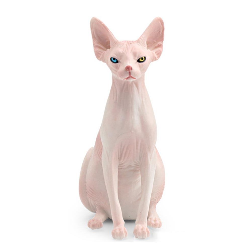 PVC Simulation Cat Model Lifelike Cat Statue Ornament Cute Simulation Pet  Car Decoration