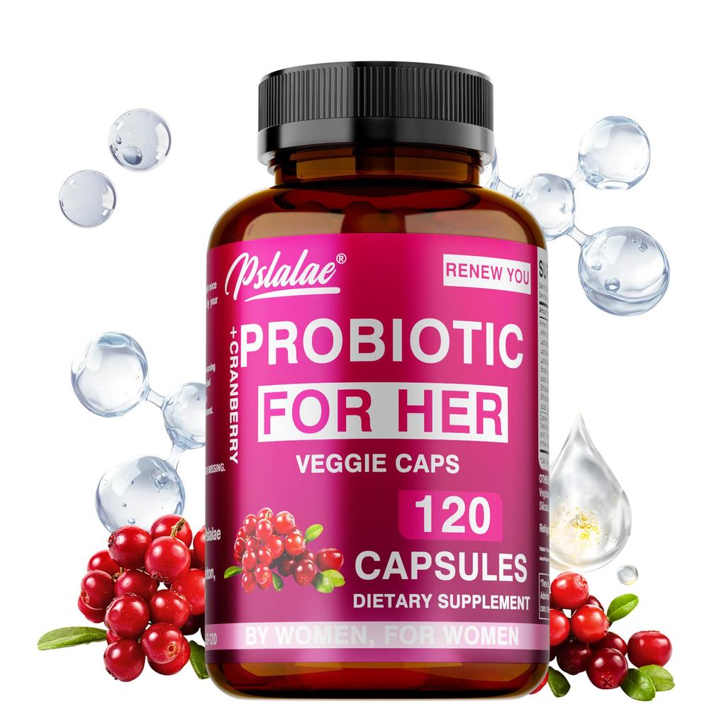 Pslalae - Probiotics & Cranberry Capsules - Health for the urinary, digestive, and immune systems