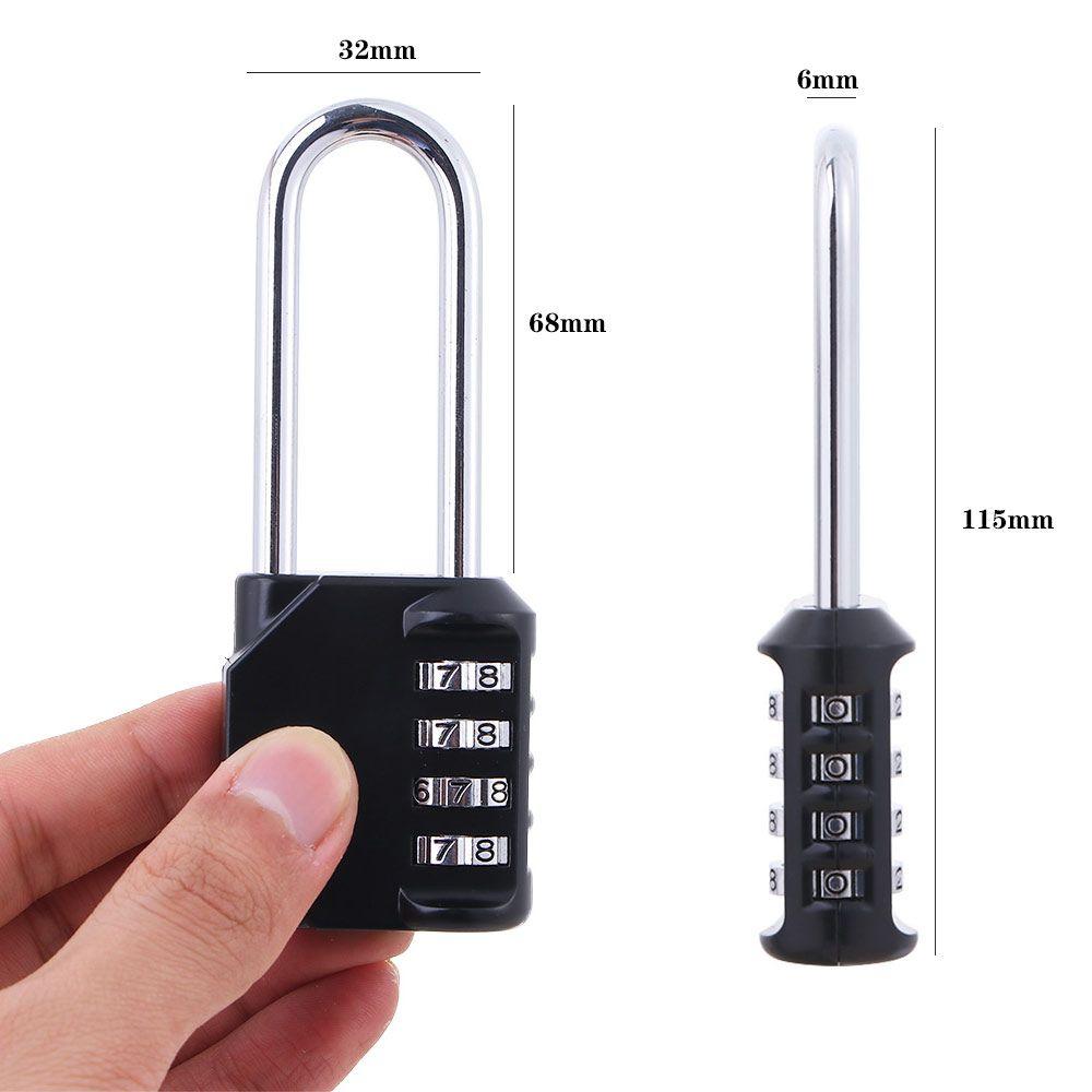 Alloy 4 Digit Drawer Password Code Cabinet For Luggage Padlock Password Lock Number Locks Smart Lock