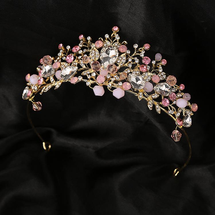 Korean Princess Crystal Headband: Children's Alloy Crown for Birthdays and Performances