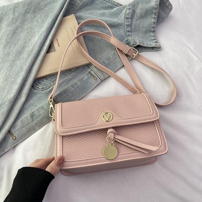 New Niche Design Fashionable Versatile Contrasting Color Small Square Bag Versatile Shoulder Messenger Women's Bag