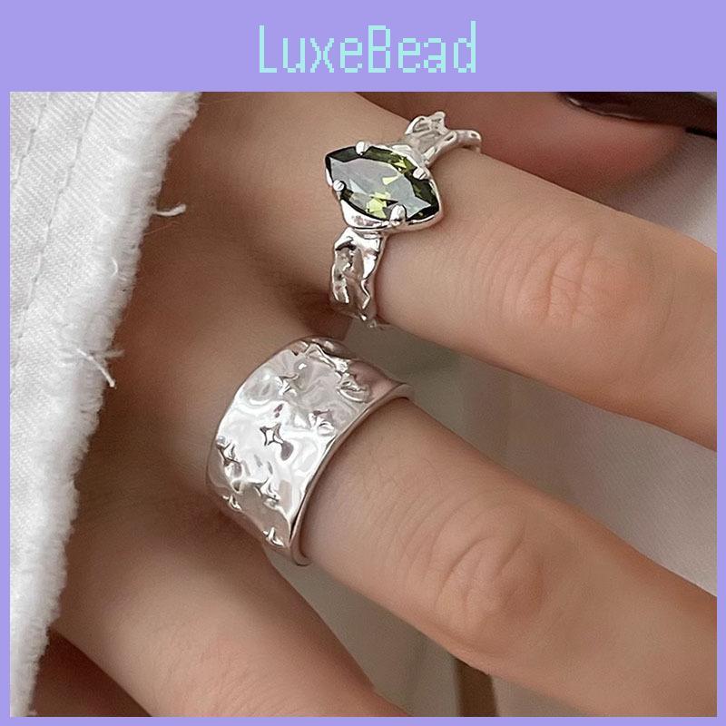 Stylish Open Adjustable Copper Ring With Geometric Star And Rivet Design For Women