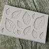 Cake Mold Leaf Shape Heatproof Silicone White DIY Baking Mold for Pastry