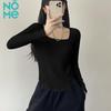 NOME Women's Square Neck Long Sleeve T-Shirt