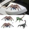 Autocolant 3D păianjen șopârlă scorpion pentru mașină, PVC, impermeabil, pentru stil de mașină, decal auto, capotă auto, autocolante cu animale, decorare auto