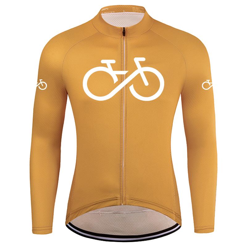 2023New Road Cycling Clothing Spring and Autumn Sunscreen Round Neck Shirt Mountain Bike Long-sleeved Breathable Top Cycling Quick-drying Sportswear