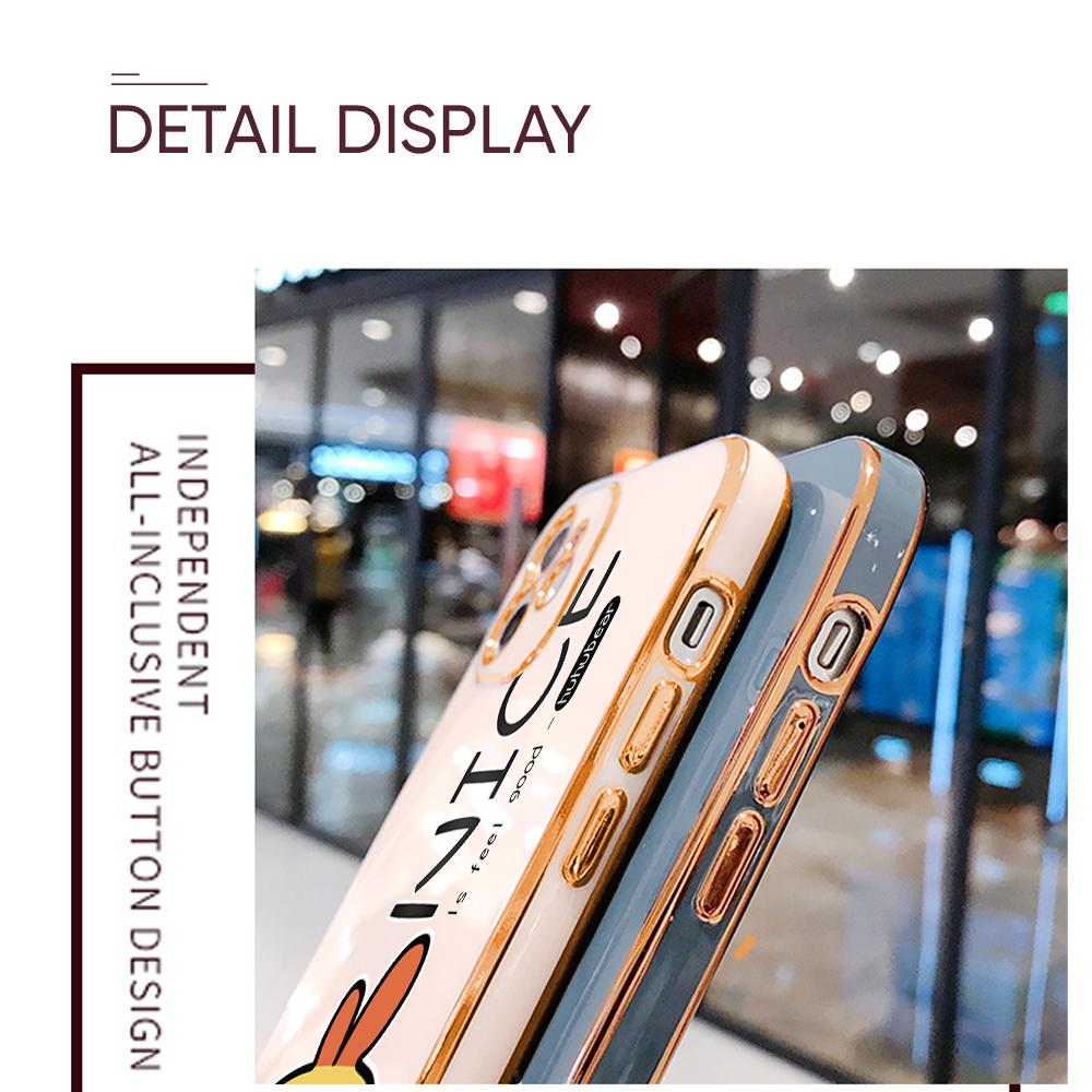 Kolorowe wzory nadruków Kwadratowy wzór krawędzi Obudowa Platerowana obudowa telefonu Luksusowe poszycie Miękkie etui na telefon do Huawei Honor Xiaomi Redmi