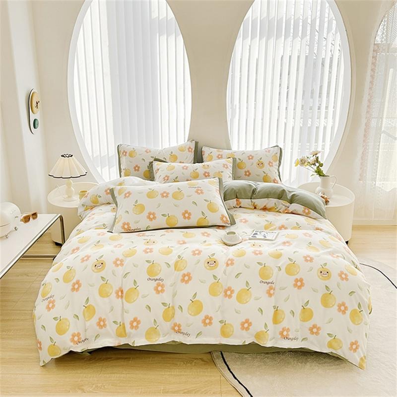 Floral Duvet Cover Queen Vintage Plaid Patchwork Bedding Set Boho Farmhouse Reversible Comforter Cover for Girls Women 4pcs Set