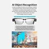 HD 800W Pixels AI Smart Glasses Photochromic Chat GPT Camera Bluetooth Call Voice Assistant Music Player Translation Semi-Rimless UV Protection Unisex