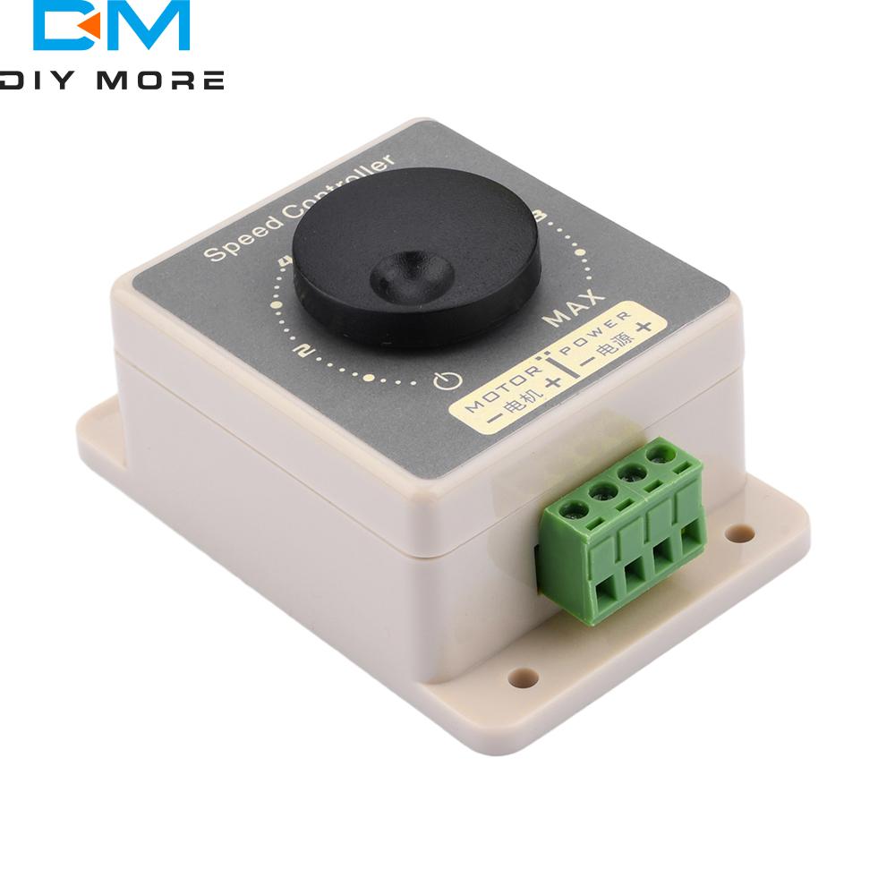 12V 24V 36V 48V 60V DC Motor Speed Controller Regulator DC 10-60V 20A Pulse Width Modulator PWM Speed Controller Waterproof Case