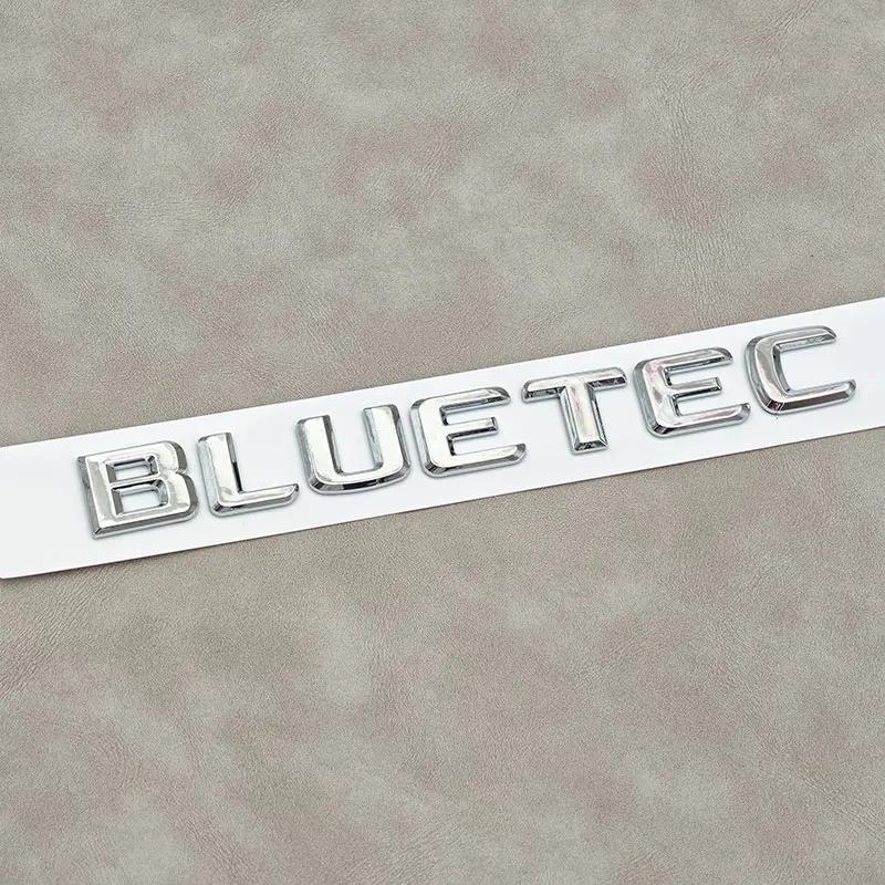 ABS Letters Logo Car Rear Trunk Emblem Badge Stickers For BLUETEC W213 W212 W204 W205 W176 W164
