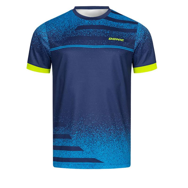 Nuova Maglietta da Tennistavolo da Uomo con Stampa 3D Maglietta Estiva Traspirante da Uomo per Badminton Top a Maniche Corte Quick-Dry