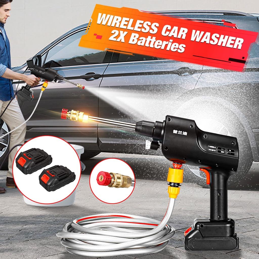 12000mAh 3 Water Types Wireless Car Washer Self-priming High Pressure Car Cleaner Foam Generator Rechargeable for  Battery