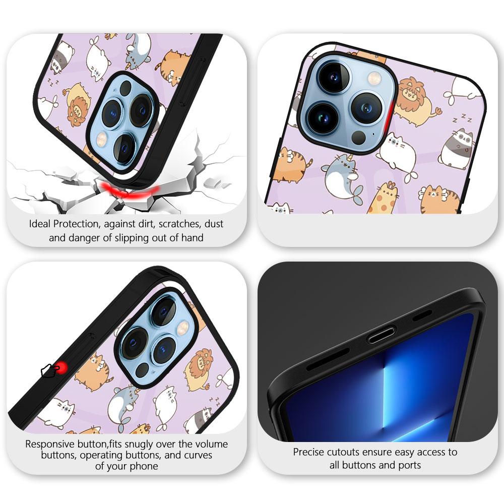 Husă de sticlă cu iepuraș drăguț de desene animate pentru iPhone 13 14 12 Pro Max Mini Xs Xr X Husă pentru iPhone 7 8 6s Plus Se 2022 11 Coque Capa