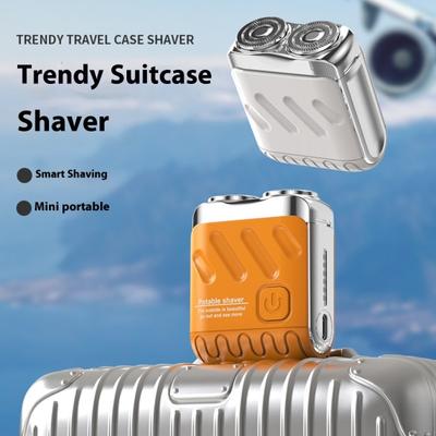 Mini Rasoir Électrique Double Tête Rechargeable USB Étanche Portable Voyage Rasoir de Rasage Humide Sec