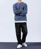 TOPBOY Heavy Duty Pigment Oversized Sweatshirt Stone Navy