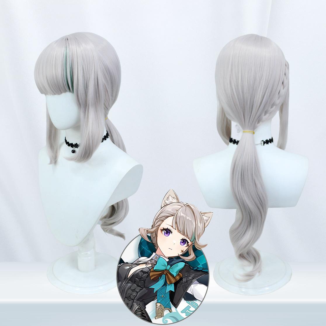 

Fabric Polyester Genshin Impact Linlini And Lininette Cosplay Set With Accessories StyleD,One size