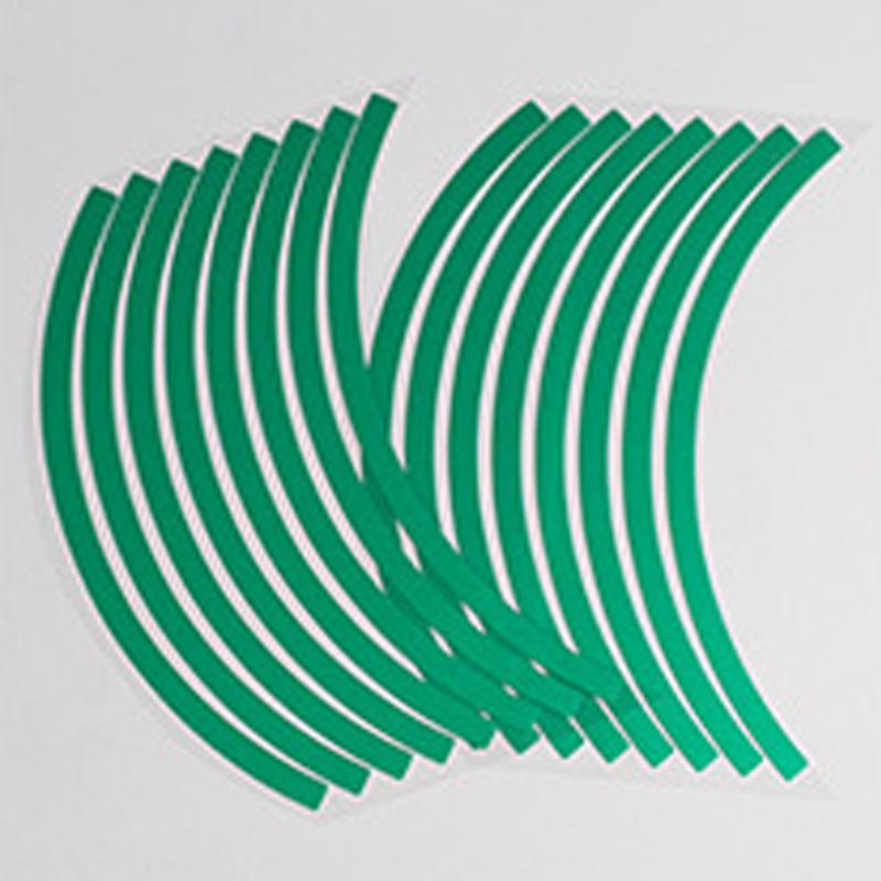 16pcs Motorcycle Wheel Stickers Reflective Strips 17" 18" Reflective Tape Sticker Waterproof Rim  Tape Scooter Bike Tire Decals