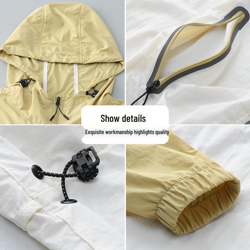 Tanbeiman Summer Lightweight Sun Protection Hooded Jacket