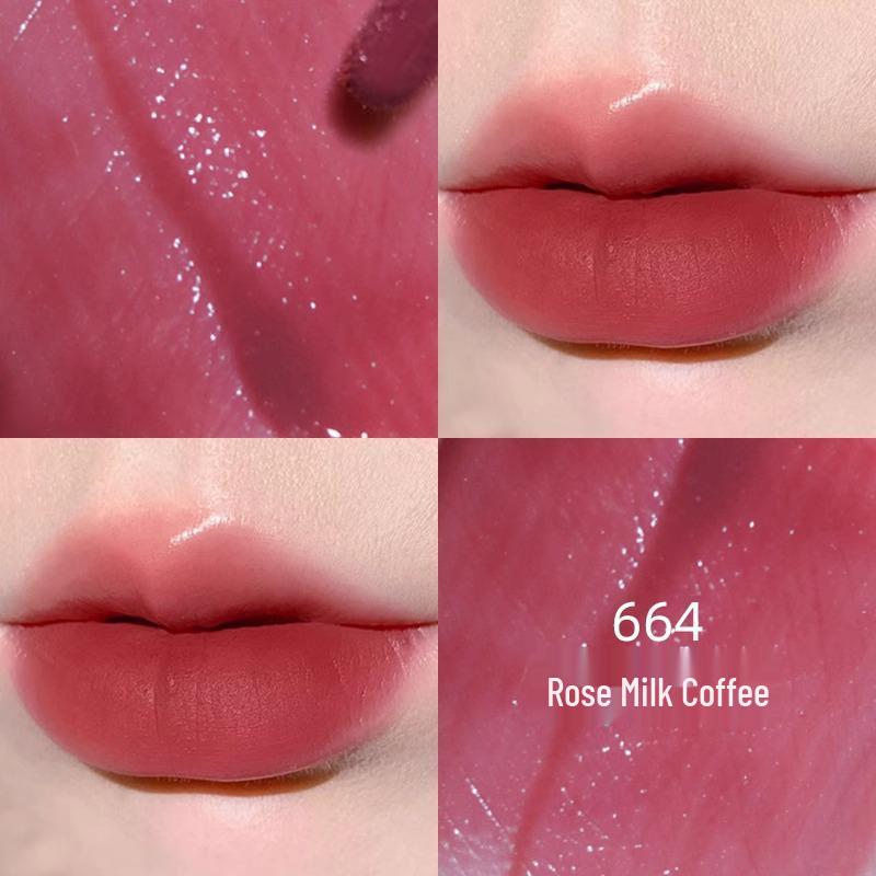 

Toorune Matte Water Mist Radish Lip Glaze: Niche Brand for Student-Friendly, Water-Feel Lip Gloss 2.5g