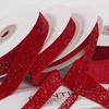 Nastro di Velluto di Seta Oro Rosso per Accessori per Capelli Fai da Te - Misure: 0.6CM, 1CM, 2CM, 2.5CM, 3.8CM