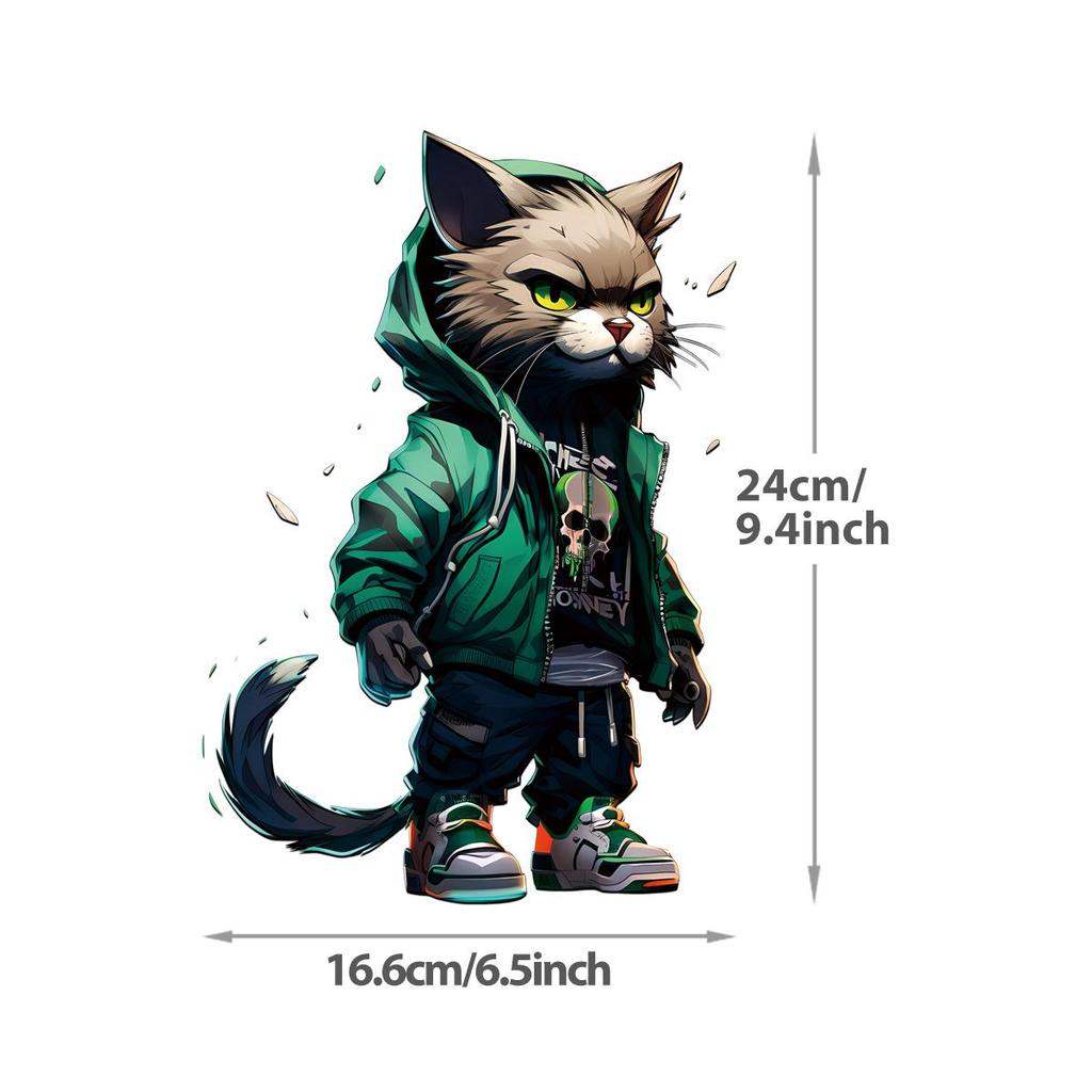 Animal Human Heat Transfer Stickers Print For T-Shirt Hoodies Jeans Clothes Stickers Diy Iron On Transfer Thermal Decals