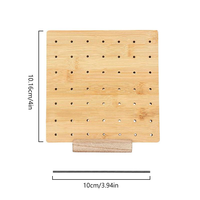 4 Inch Handcrafted Wooden Granny Square Knitting Kit Bamboo Crochet Supplies Blocking Board Crochet