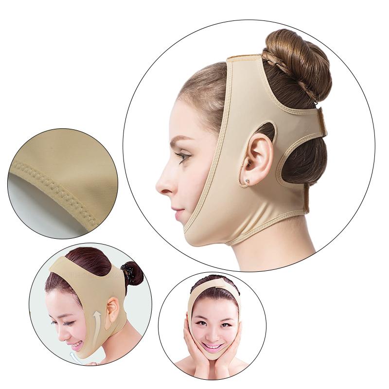 V Facial Corset Slimming up Elastic Lift Mask Sling Belt Face Shaper Corrector